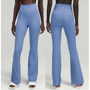 Lululemon Groove Super-High-Rise Flared Pant Nulu 26'' Water Drop Womens Size 4